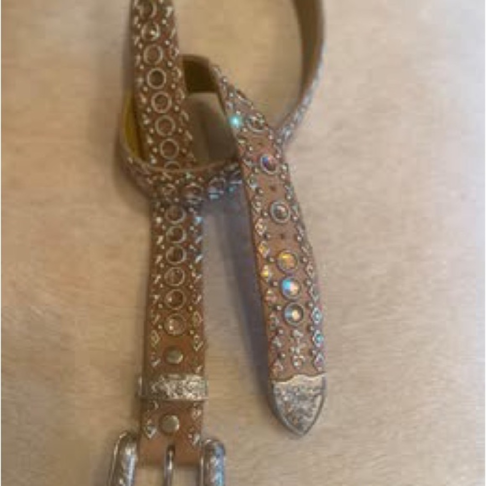 Embellished Tan Belt